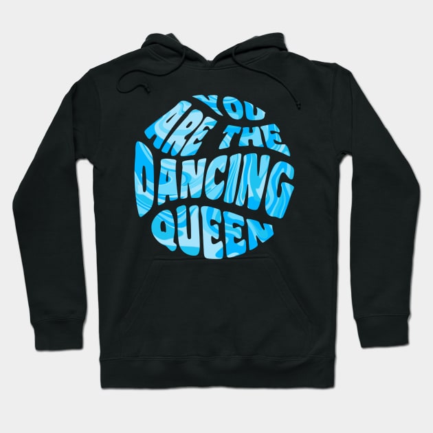 Dancing Queen Blue Marble Hoodie by CMORRISON12345